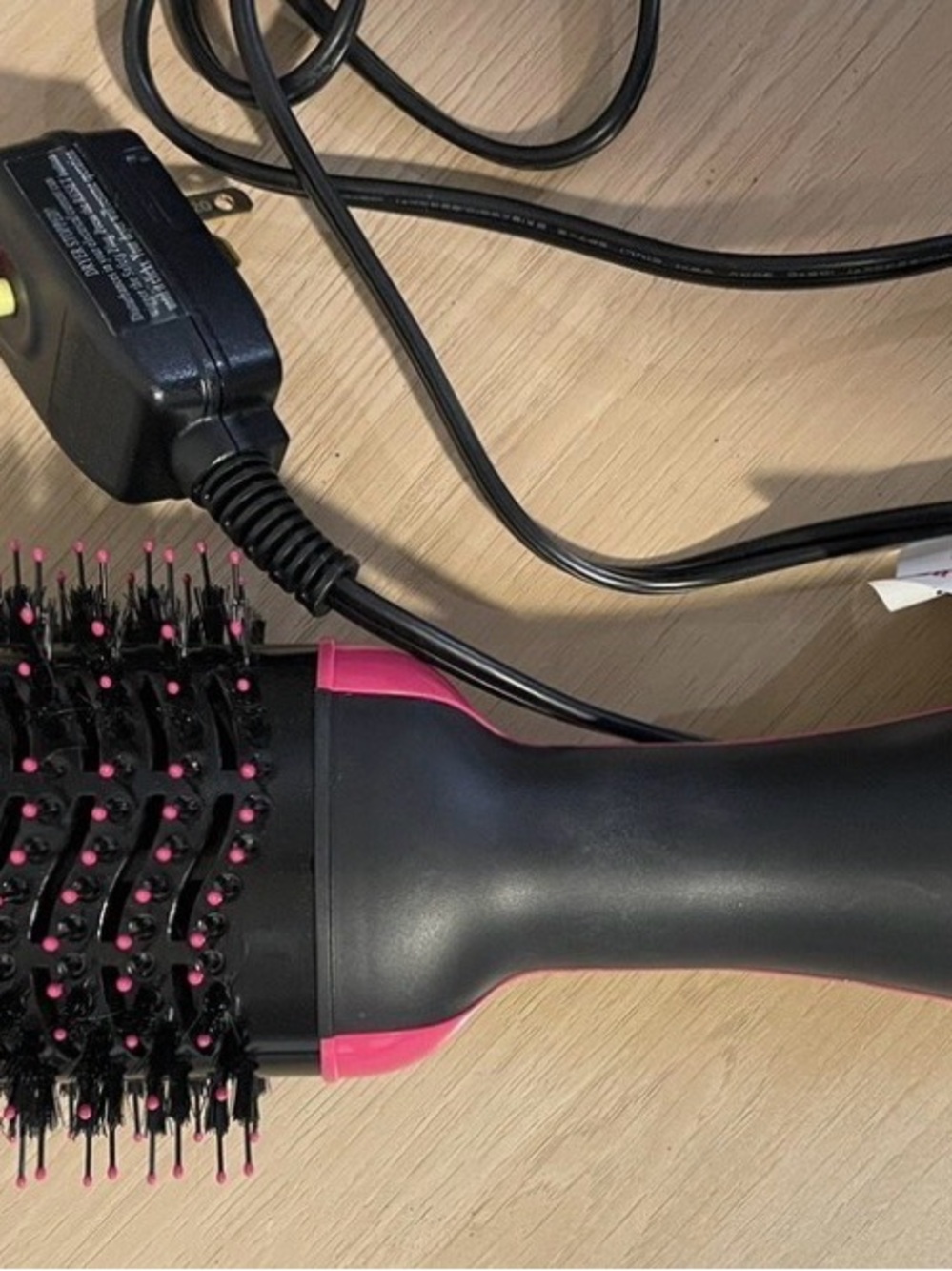 Pink and Black Hot Air Brush - Hair Styling Brush Revlon brush